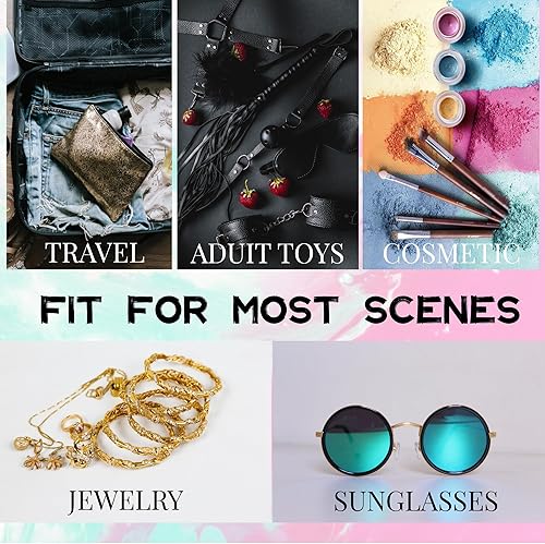 Miniatura 6 de Paquete de 6 bolsas de almacenamiento de juguetes para adultos, bolsas de almacenamiento con cordón de seda, organizador de juguetes, bolsas