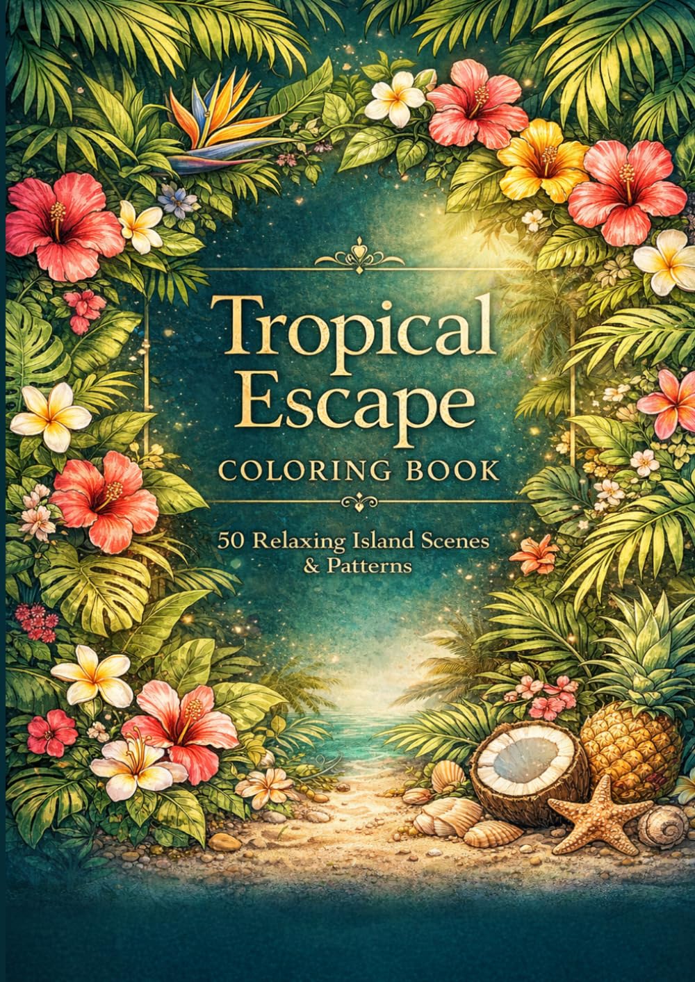 Tropical Escape Coloring Book: Relaxing Island Scenes & Patterns