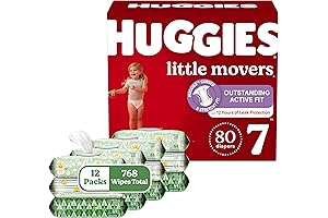 Huggies Little Movers Diapers & Wipes Value Pack (Size 7)