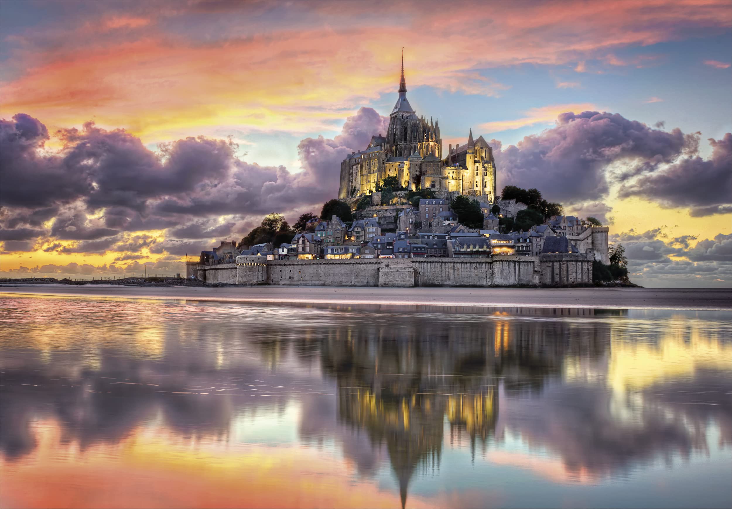 Clementoni, 39769 Puzzle 1000 Pieces for Adults and Teenagers Collection, Le Magnifique Mont Saint Michel Theme - Image 2