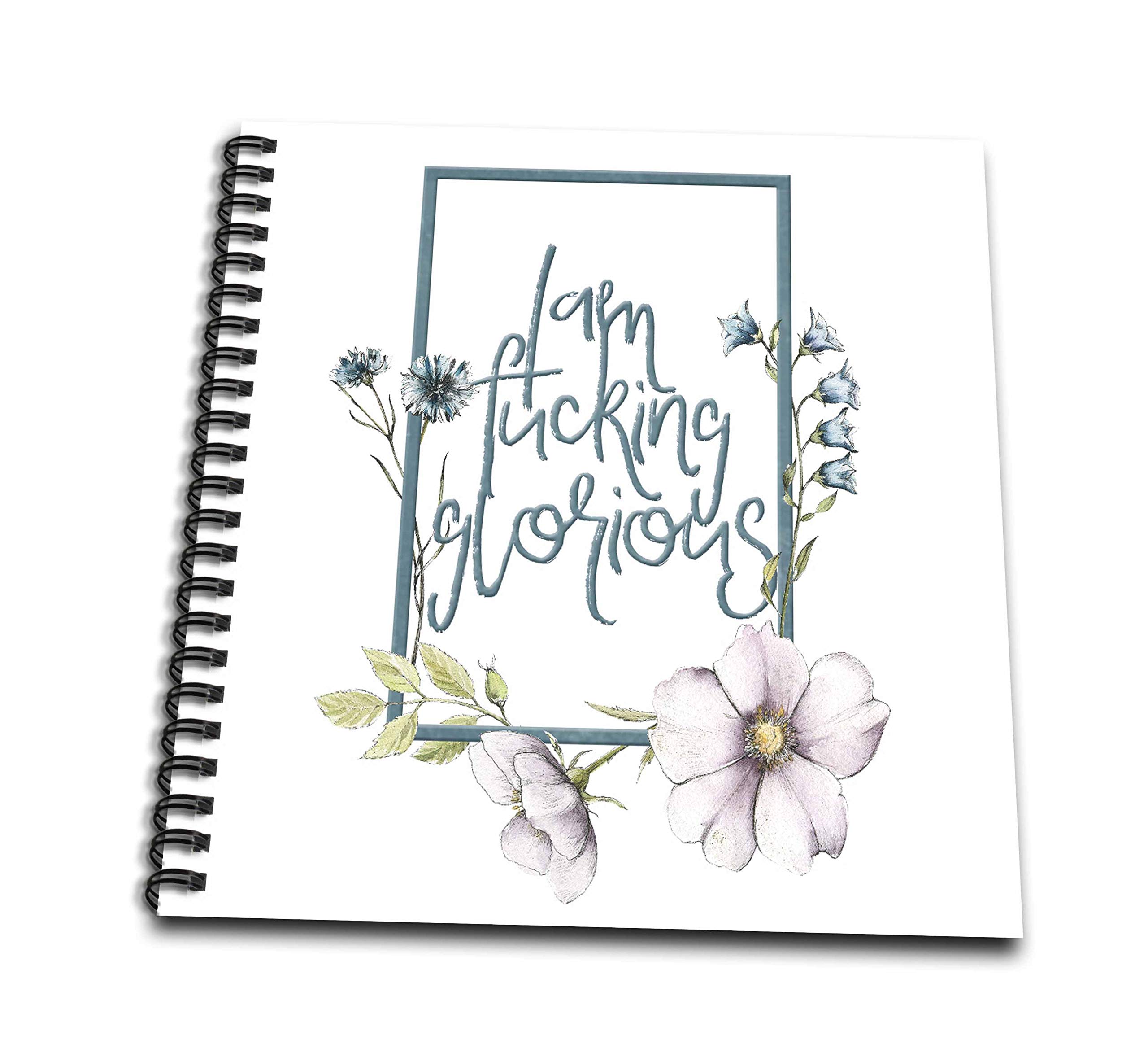 Livre de dessin féministe fleurs splendides 3dRose db_310956_1 pour le bureau
