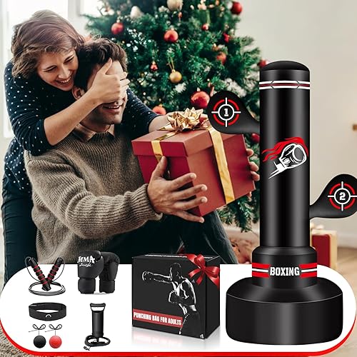 Miniatura 7 de Upgraded Heavy Freestanding Punching Bag for Adults Teens, 70 Standing Punching Bag Kicking Bag Heavy Bag, Women Men Kickboxing Bags for Training