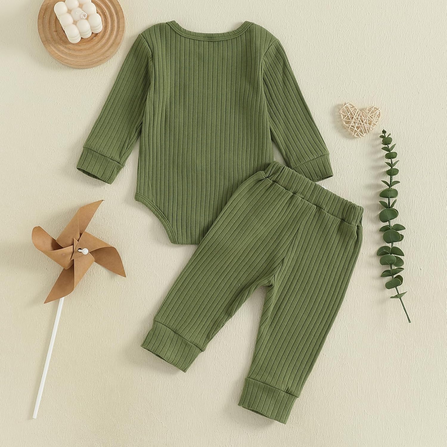 pengnight Newborn Baby Boy Clothes Long Sleeve Little Bro Romper Bodysuit Pants Set Fall Winter Outfits 0 3 6 9 12 Months - Image 7