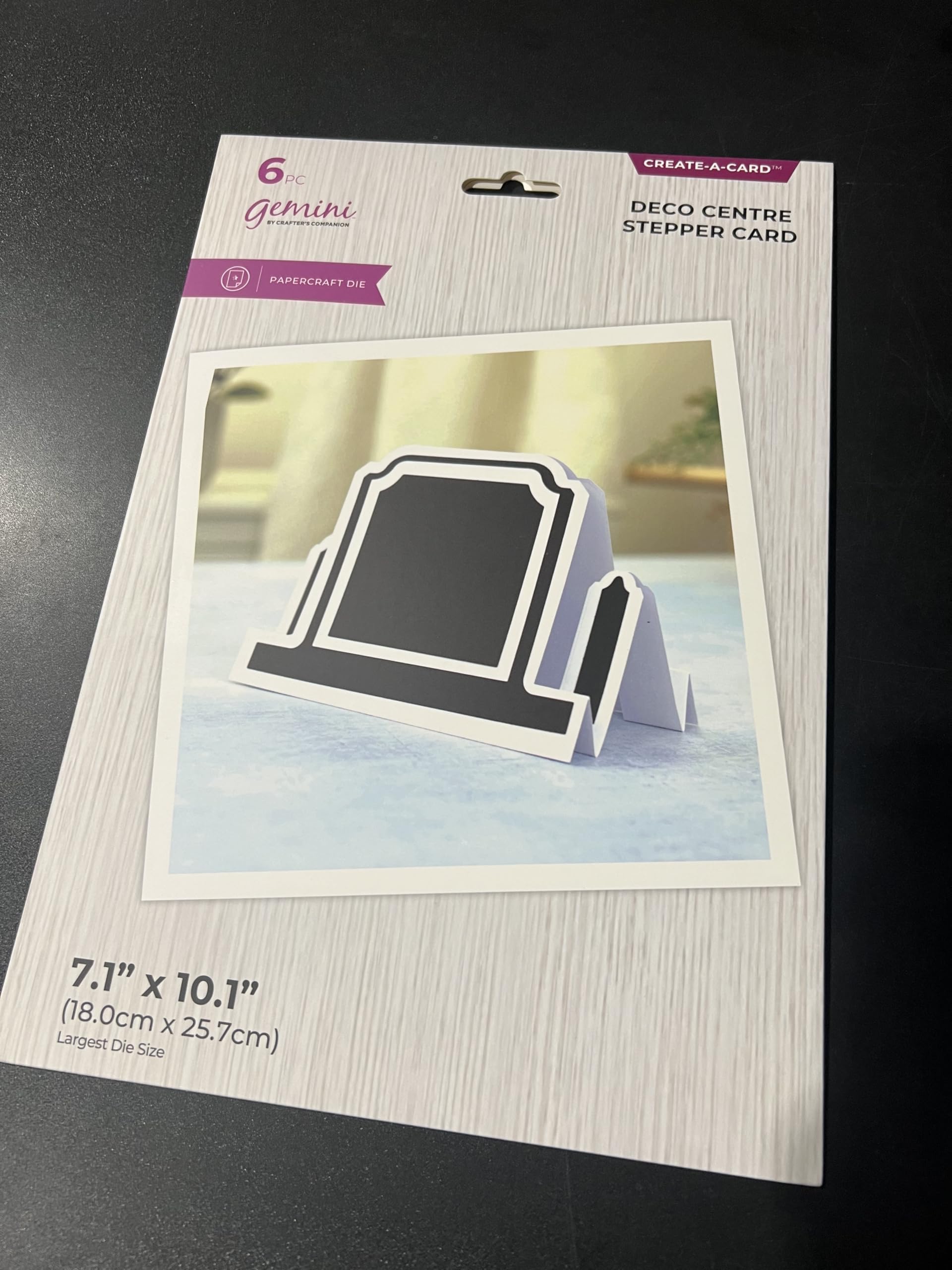 Gemini - Deco Centre Stepper Card - Create-a-Card Die Set - by Crafters Companion