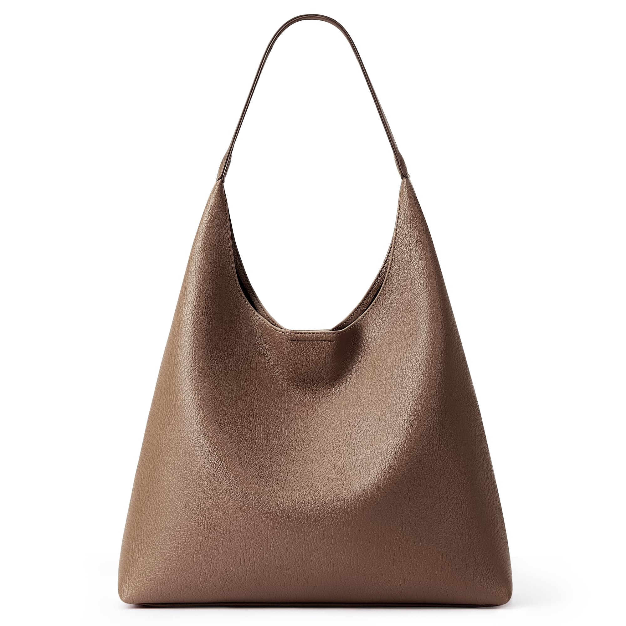 KALIDI Damen Shopper Hobo Tasche Handtasche Schultertasche PU Leder Vintage Tote Bag mit Knopfver...