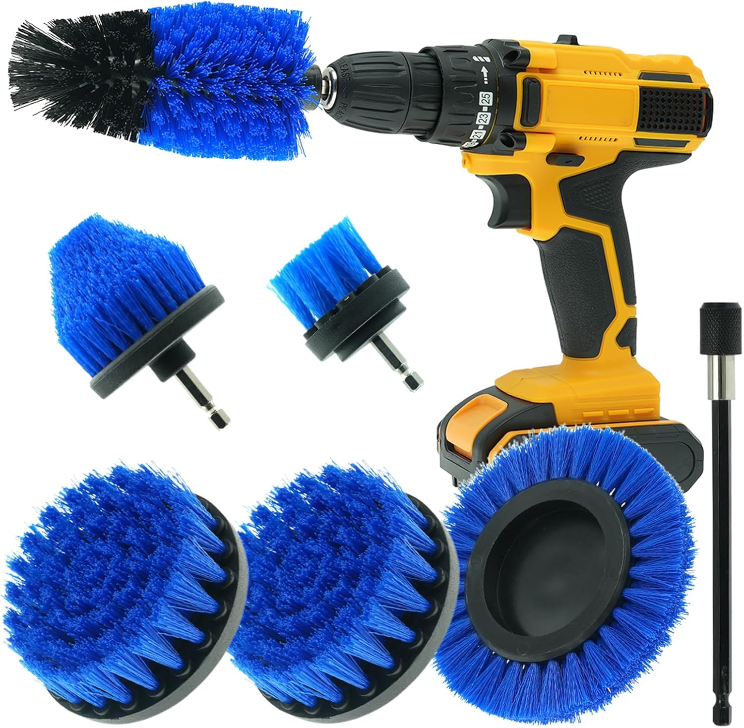 Sayutie 7 Pcs Drill Brush Set All Purpose Power Scrubber Cleaning Kit