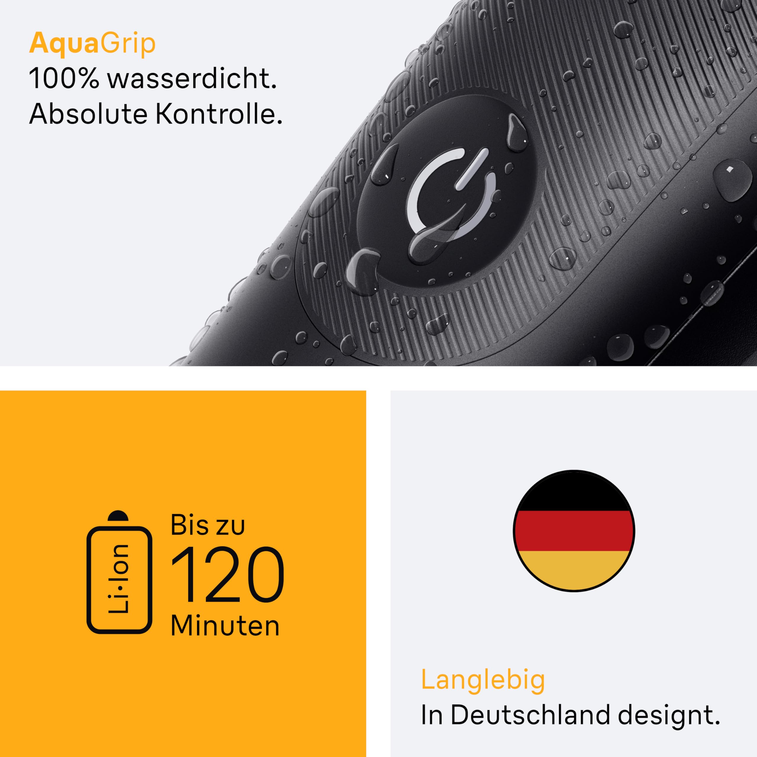 Braun All-in-One Trimmer-Set 5, 9-in-1 Multigroom, Barttrimmer, Haarschneidemaschine für Gesicht, Kopf und Körper, 120 Min Akku, 14 Längen (0.5–21 mm), Wasserdicht, AIO5540, Schwarz