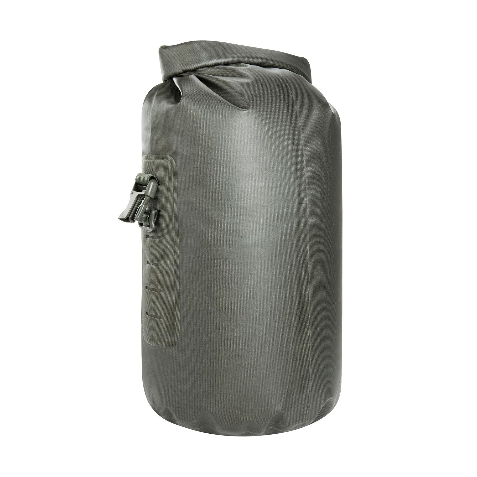 Tasmanian Tiger TT Stuffbag 15 WPV wodoszczelny worek do pakowania 15 l z rolowanym zamknięciem i zaworem do kompresji, do aktywności na świeżym powietrzu, łodzi, sportów wodnych; kamienno-szary