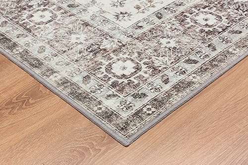 Miniatura 6 de Rugland Alfombra de pasillo de 2 pies 6 x 6 pies, resistente a las manchas, alfombra de pasillo con parte trasera antideslizante, alfombras tribales