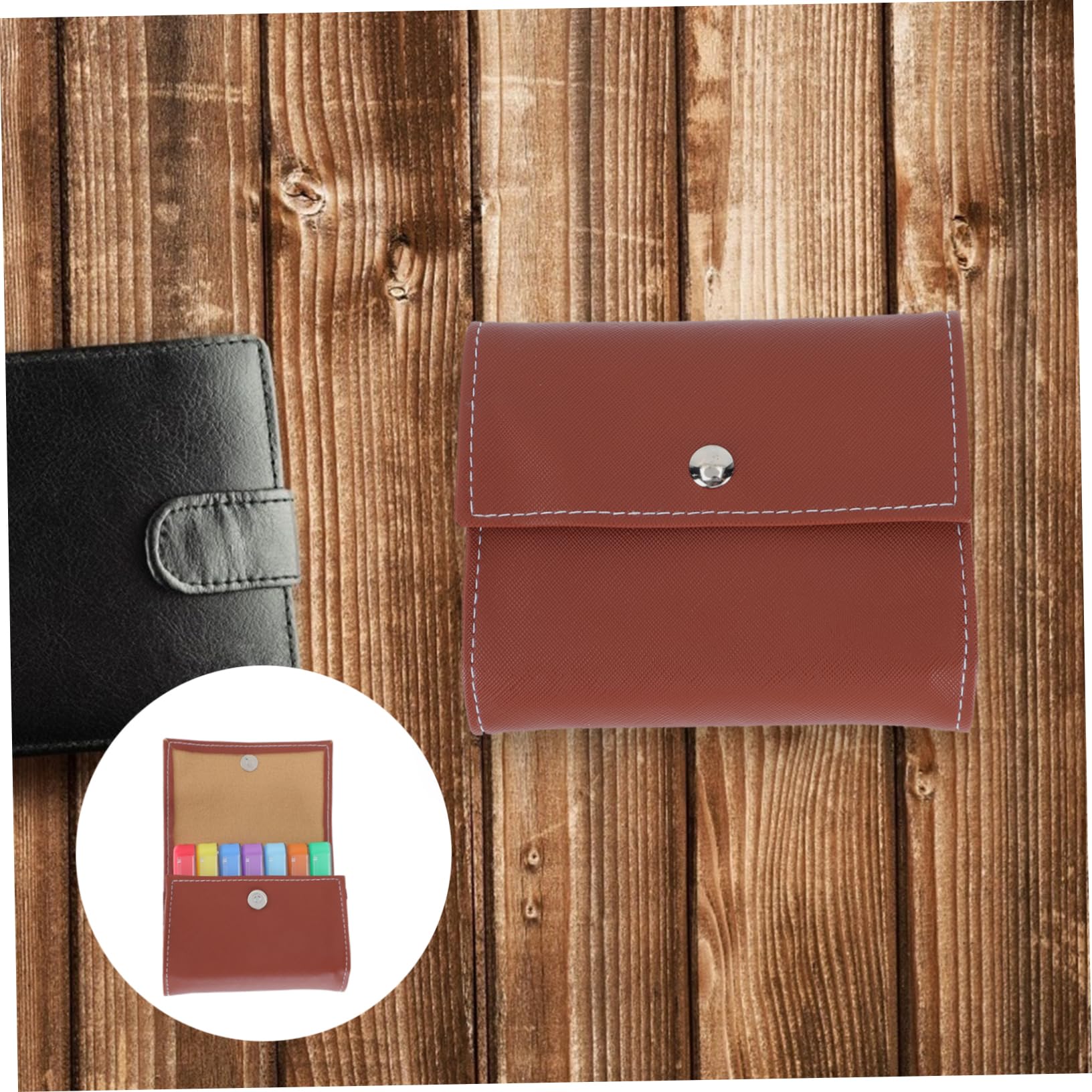Healeved 2sätze Portable Medikamentenbox Mit Fächern Tragbarer Organizer Für Medikamente Kompakt Und Langlebig Für Zuhause Und Unterwegs Passend Für Handtasche Oder Reisegepäck