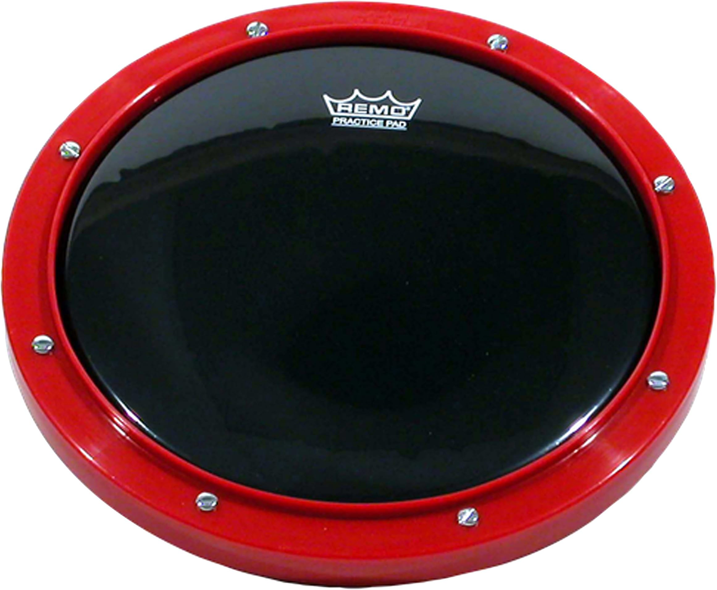 RT-0010-58 10" Red Tunable Practice Pad with Ambassador Ebony Drumhead
