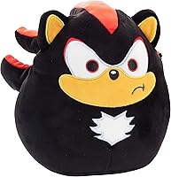 Vista 2 de Squishmallows Original 8-Inch Shadow - Sonic The Hedgehog- Official Jazwares Plush - Collectible Soft & Squishy SEGA Stuffed Animal Toy - Add to