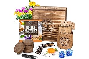 Edible Flowers Indoor Garden Seed Starter Kit: The Perfect Gift for Flower Gardeners