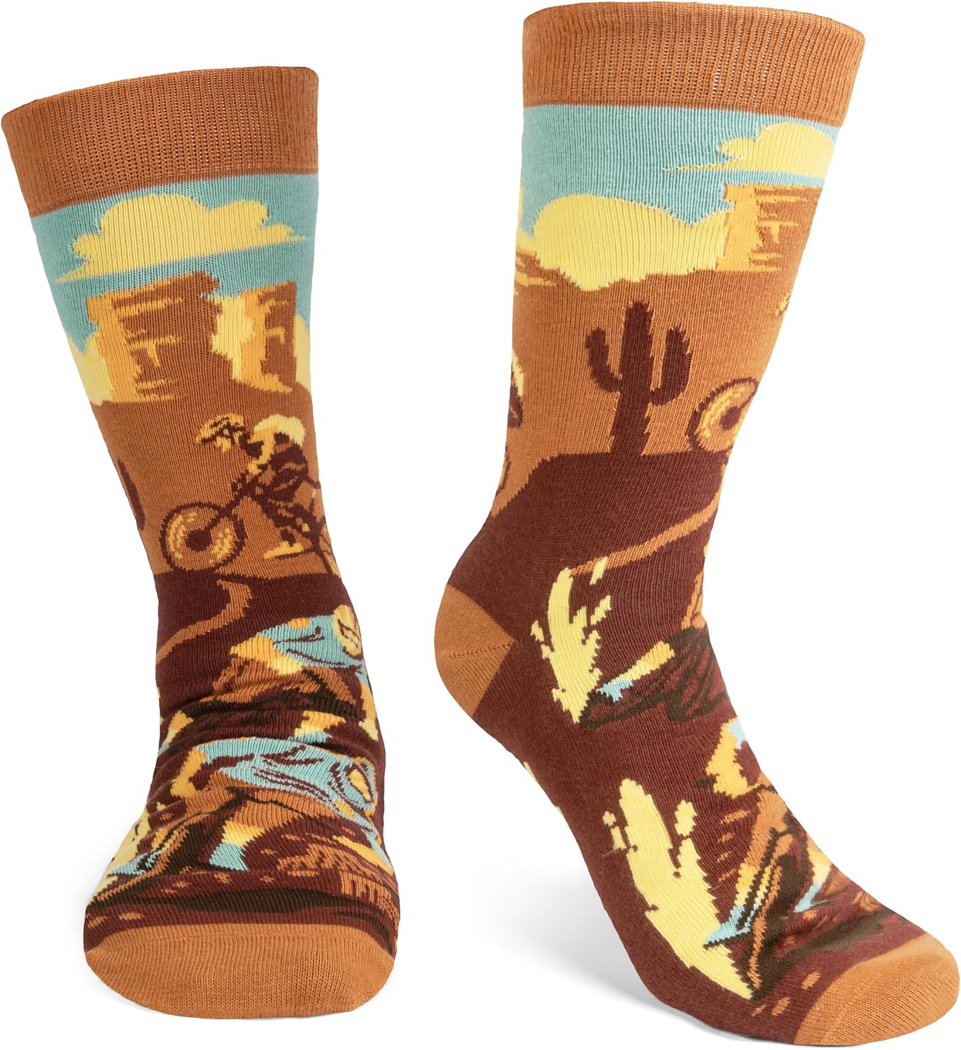 Lavley Bike Socks Funny Gifts for Cyclists and Bicycle Lovers Men and Women | Premium Cotton Blend, Super Soft, Durable, Cycling Gift for Men and Women, Funny Novelty Socks, Bicycle Lovers