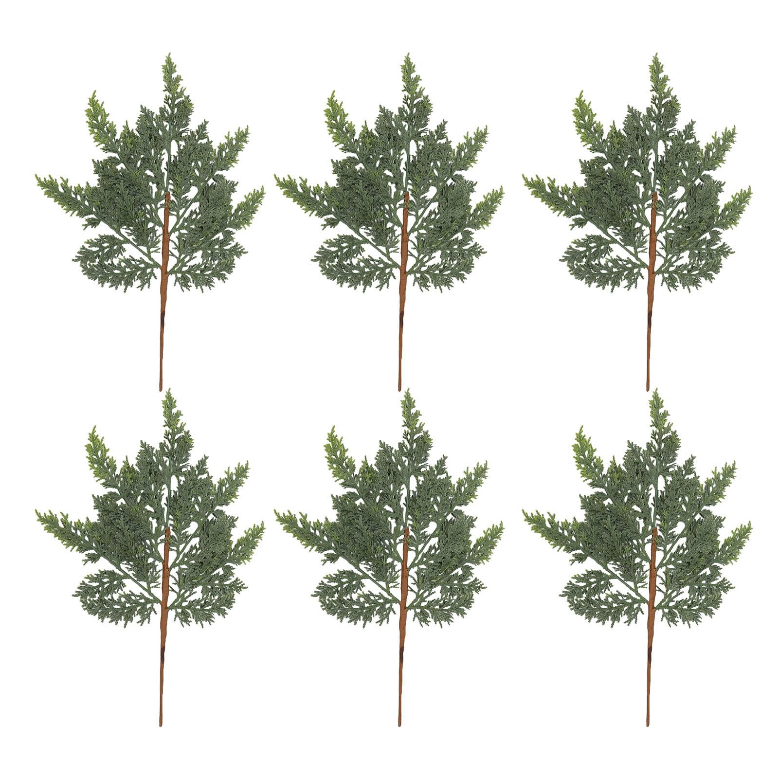 Fdit Künstliche Tannenzweige, Weiche Grüne Zweige aus PE, 45 cm, for | PE-Weichgummi-Kiefernzweige, Naturgetreue Nadeln, Biegsame Stiele für Deko