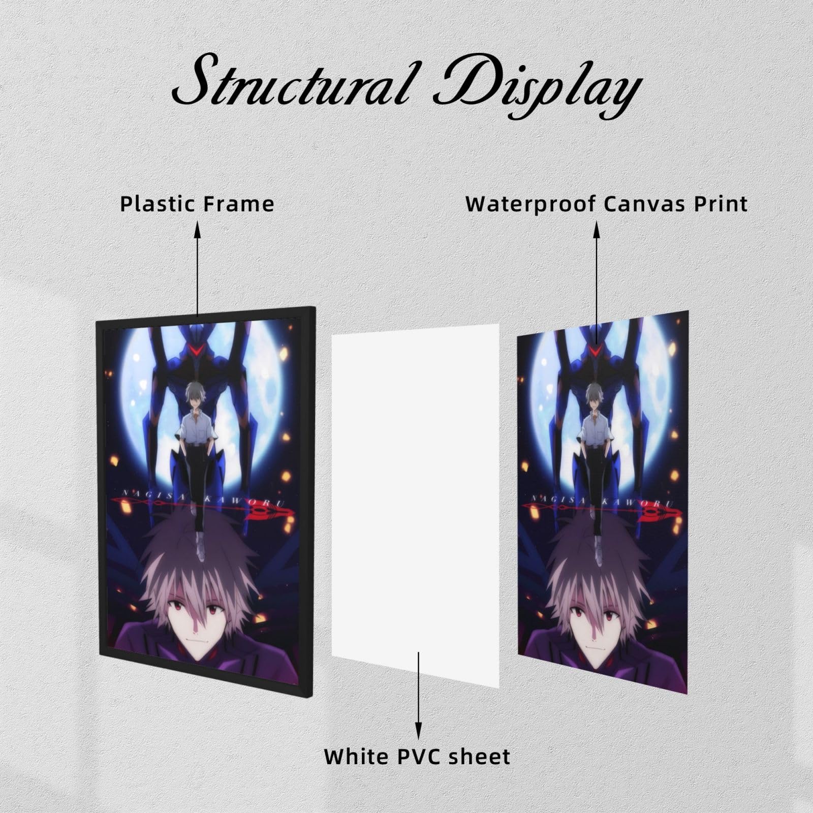 Amazon.co.jp: アートポスター 新世紀エヴァンゲリオン 渚カヲル EVA