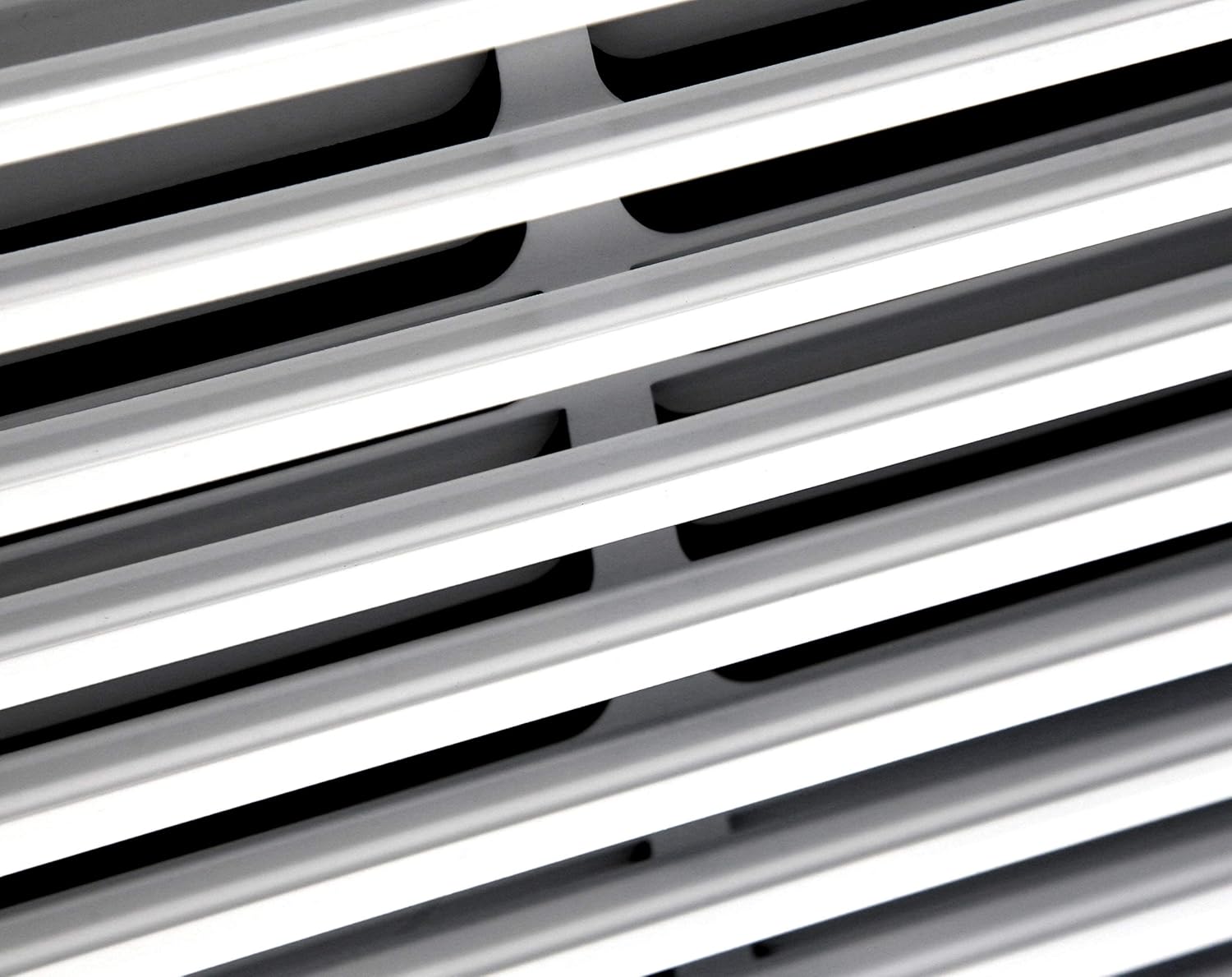 16" X 16" 1-Way Fixed Curved Blade AIR Supply Diffuser - Vent Duct Cover - Grille Register - Sidewall or Ceiling - High Airflow - White