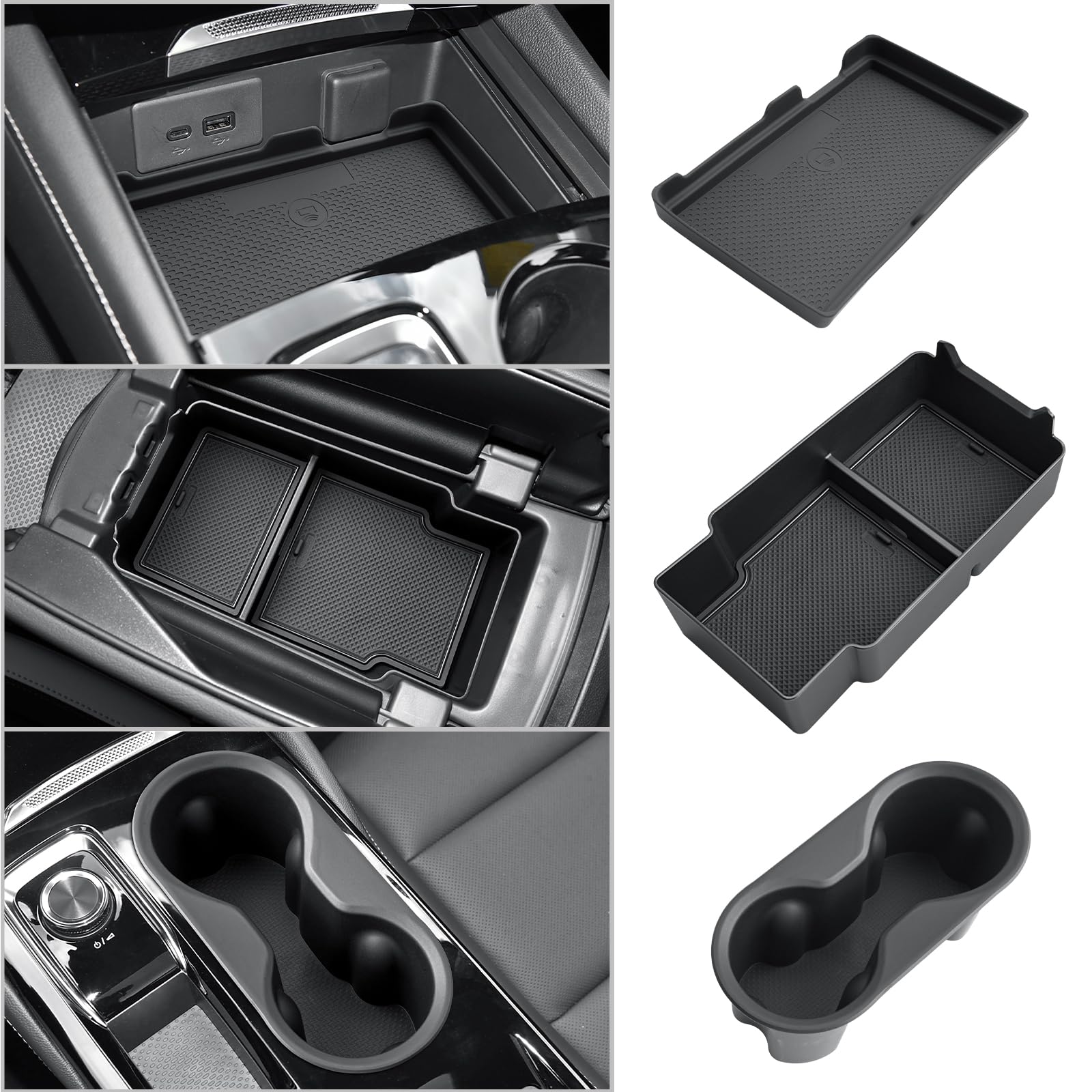 CDEFG for 2024 2025 Buick Envision Center Console Organizer Tray 2024 2025 Buick Envision Accessories Middle Console Organizer Armrest Storage Box(