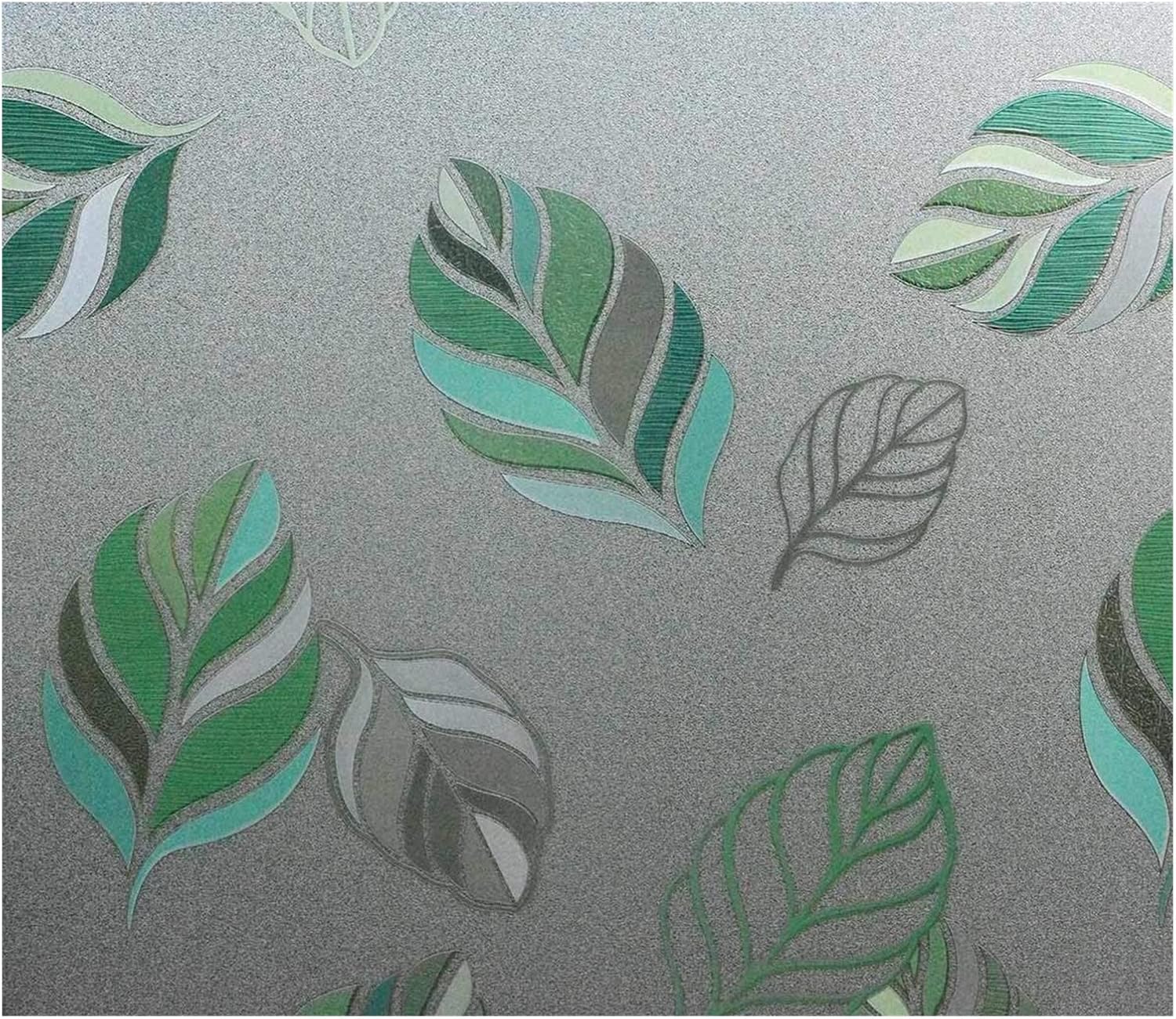 Bathroom Privacy Window Film Sunshine Bathroom Window Privacy Film Frosted Glass Window Film 3D Double-Sided Stained Glass Window Film No Glue Removable Window Window Film(90x100 cm)