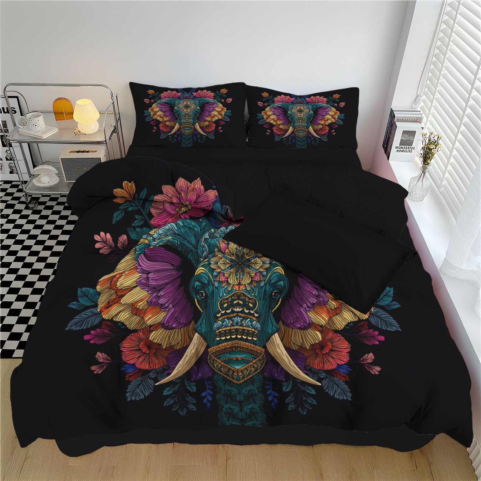 Parure de lit 2 personnes bohème 220x240 pour une chambre zen et cosy