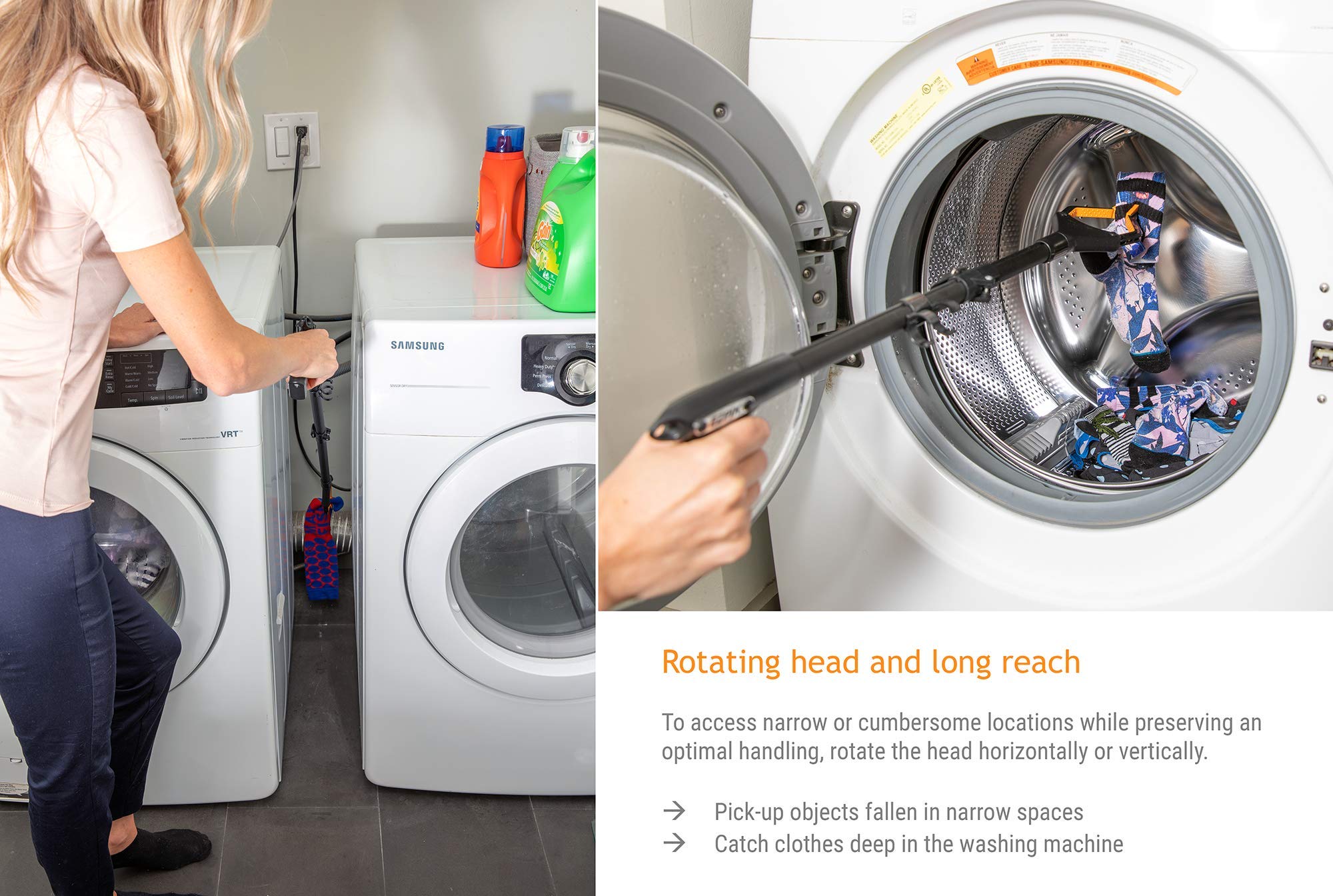 Pack of 2 x EZPIK 40" Foldable Long Grabbers Heavy Duty Grippers for