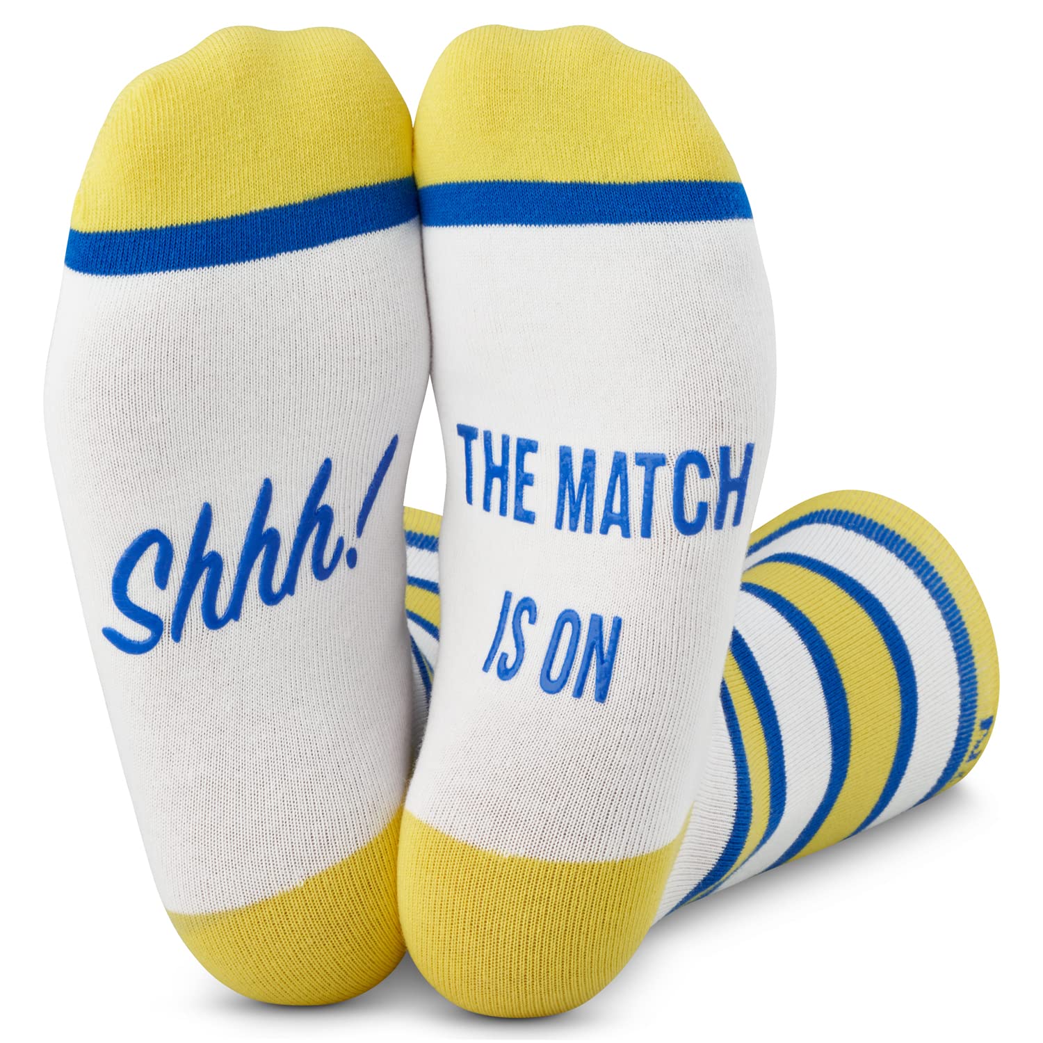 Football Fan Lounge Socks - Great Gift For Football Fans - 'Shhh! The Match Is On'