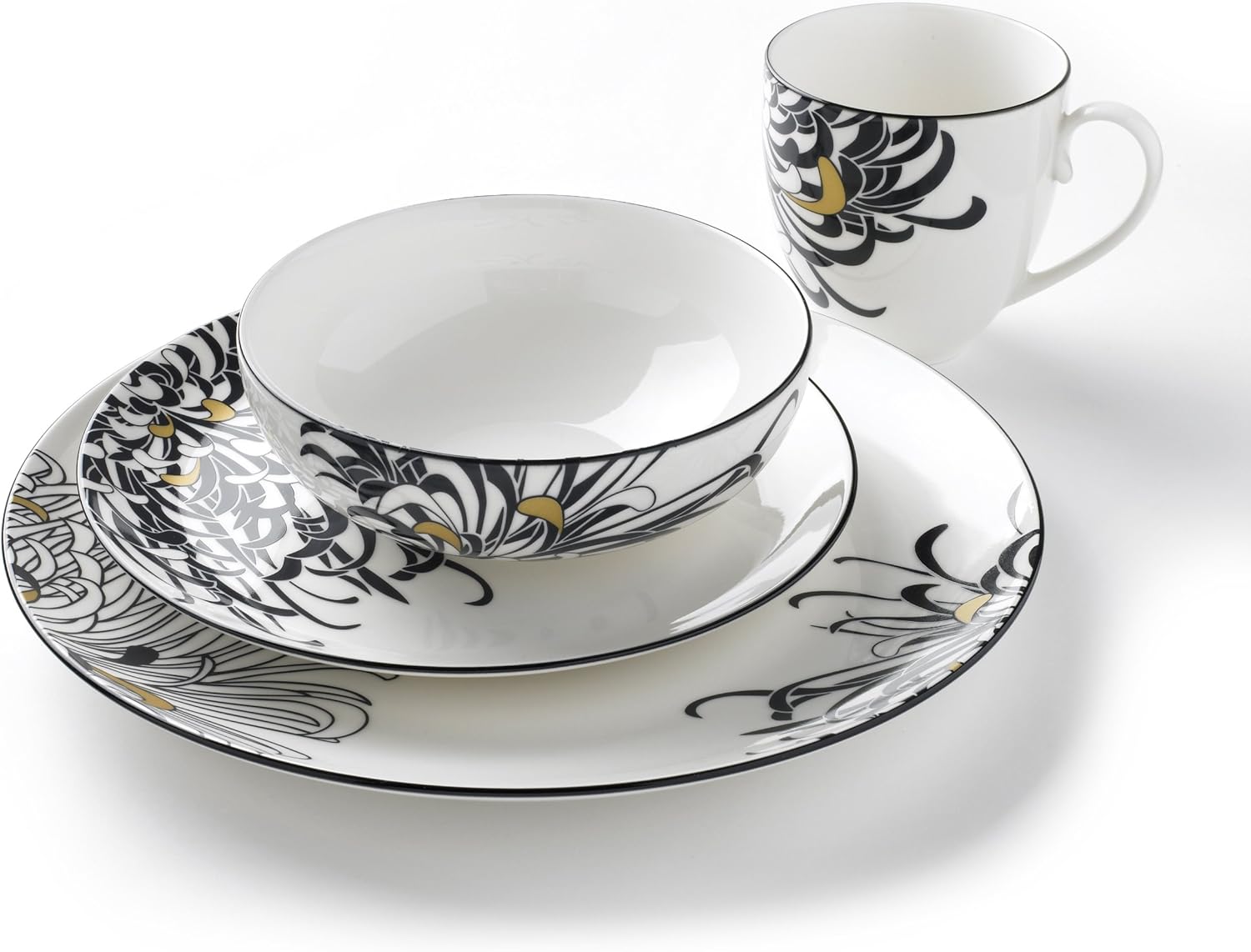 Denby Monsoon Chrysanthemum Dinnerware Boxed Set, 16Piece Amazon.co