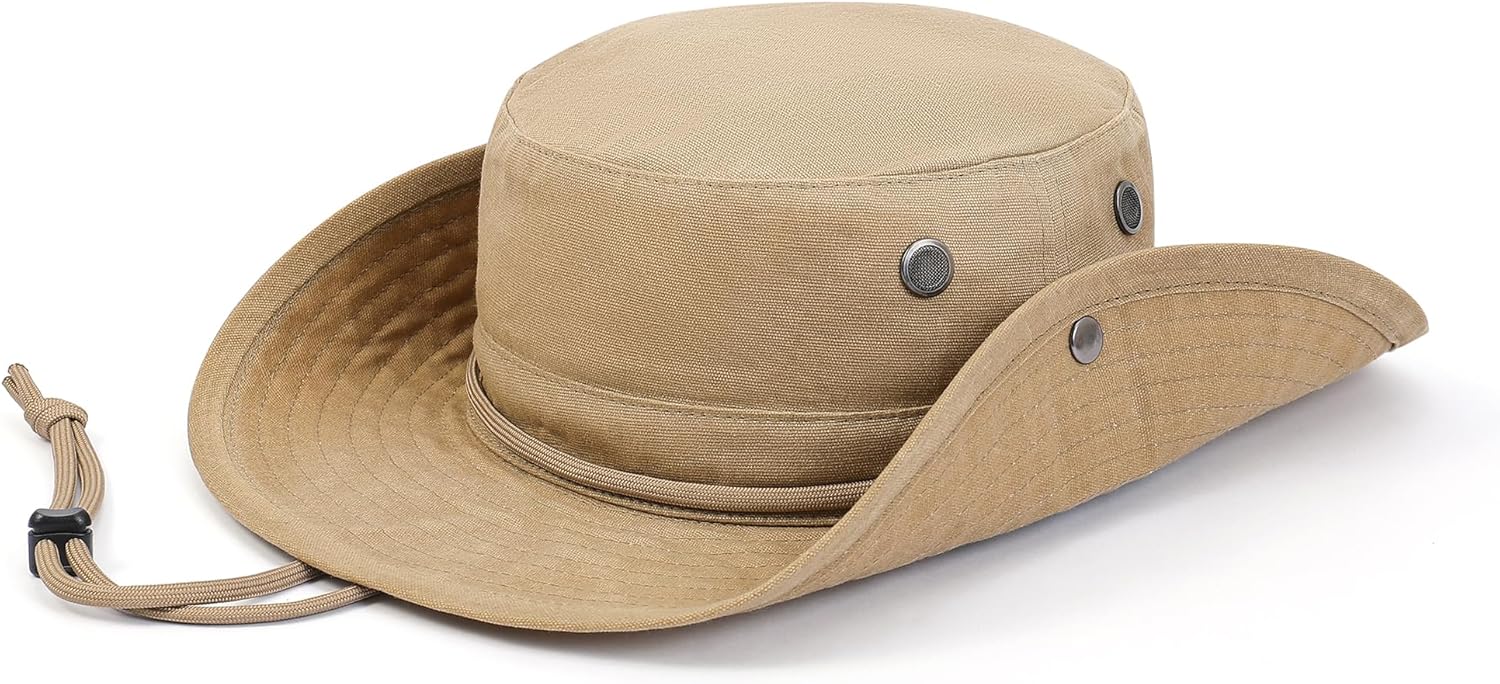ブーニーサンハット つば広 男女兼用 釣り ハイキング 防水