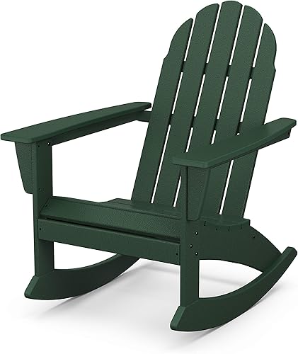 POLYWOOD® Silla mecedora Vineyard, verde