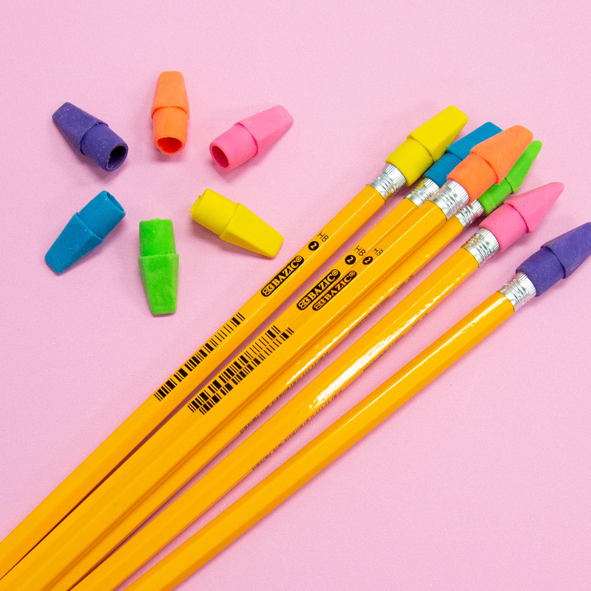BAZIC Neonowa gumka do wycierania (50 sztuk)
