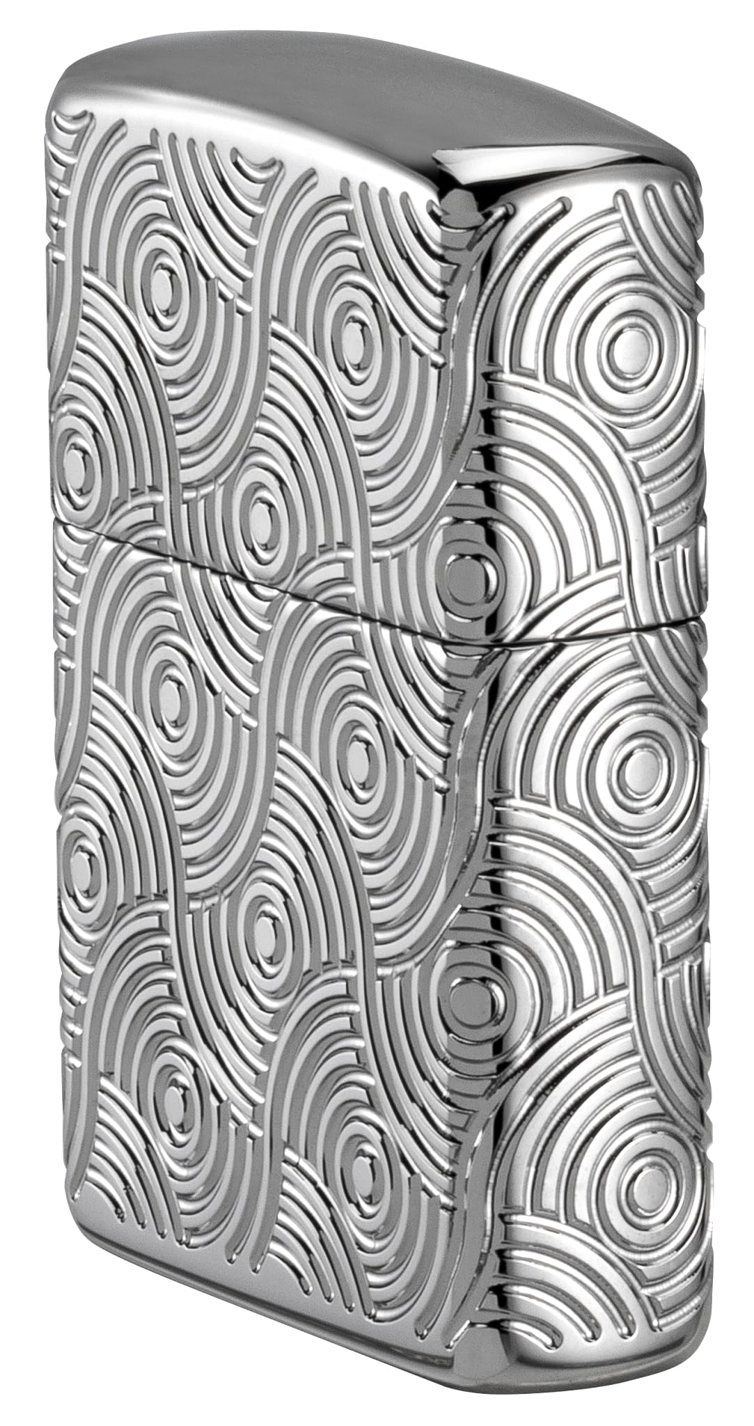 Zippo Briquet tempête Abstract Waves, Vagues abstraites, Chrome Poli Armor, Multi Coupe, Rechargeable, réutilisable, Design Coupe-Vent, boîte Cadeau, fabriqué aux États-Unis