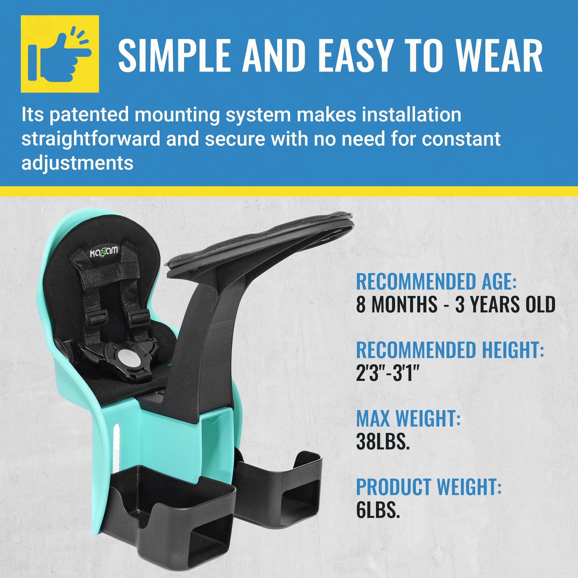 Amazon.co.jp: KaZAM Wallaby センターマウント チャイルドバイク