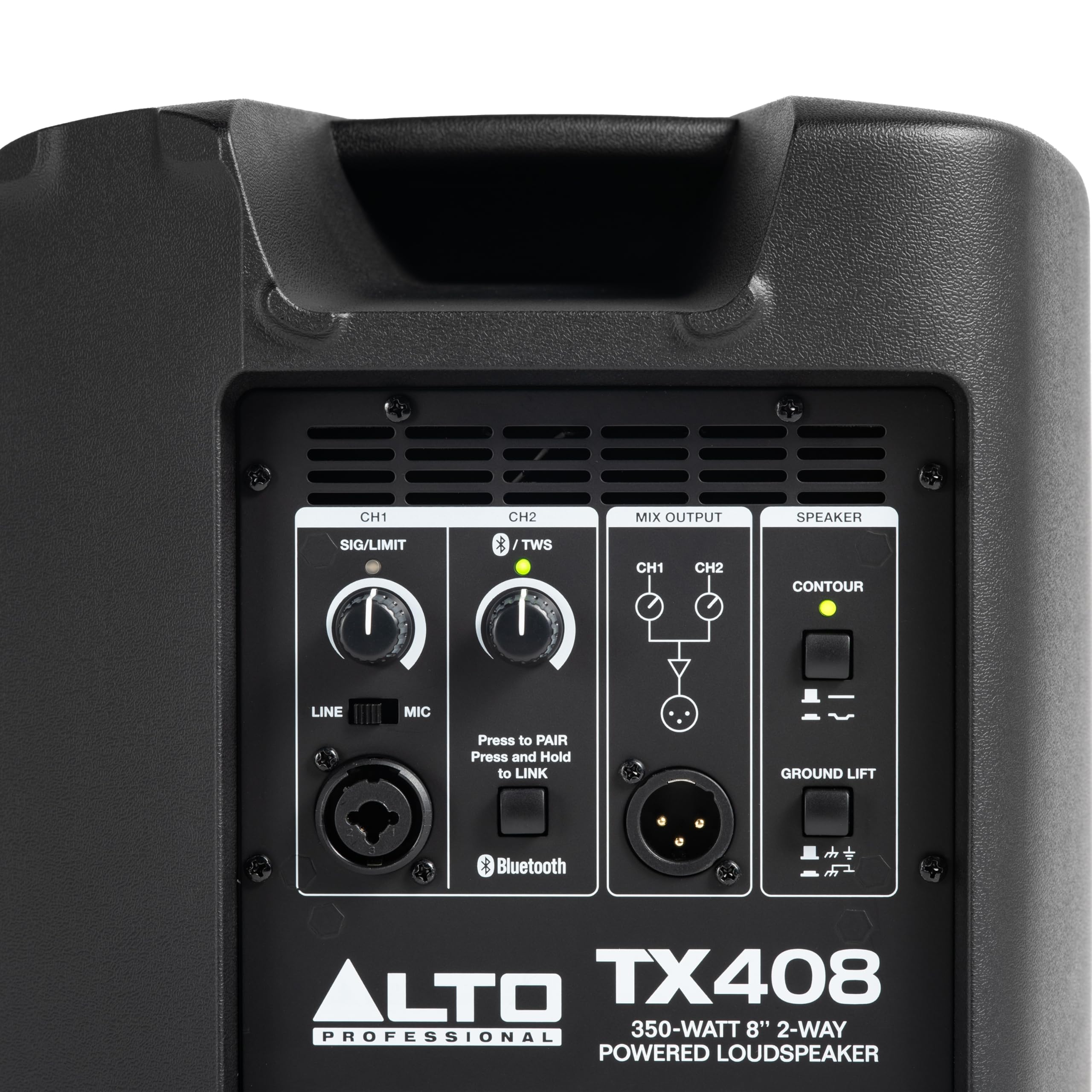 ALTO TX408 Cassa Amplificata Attiva 8" 350W Bluetooth Mixer 2 Canali per DJ e Musicisti
