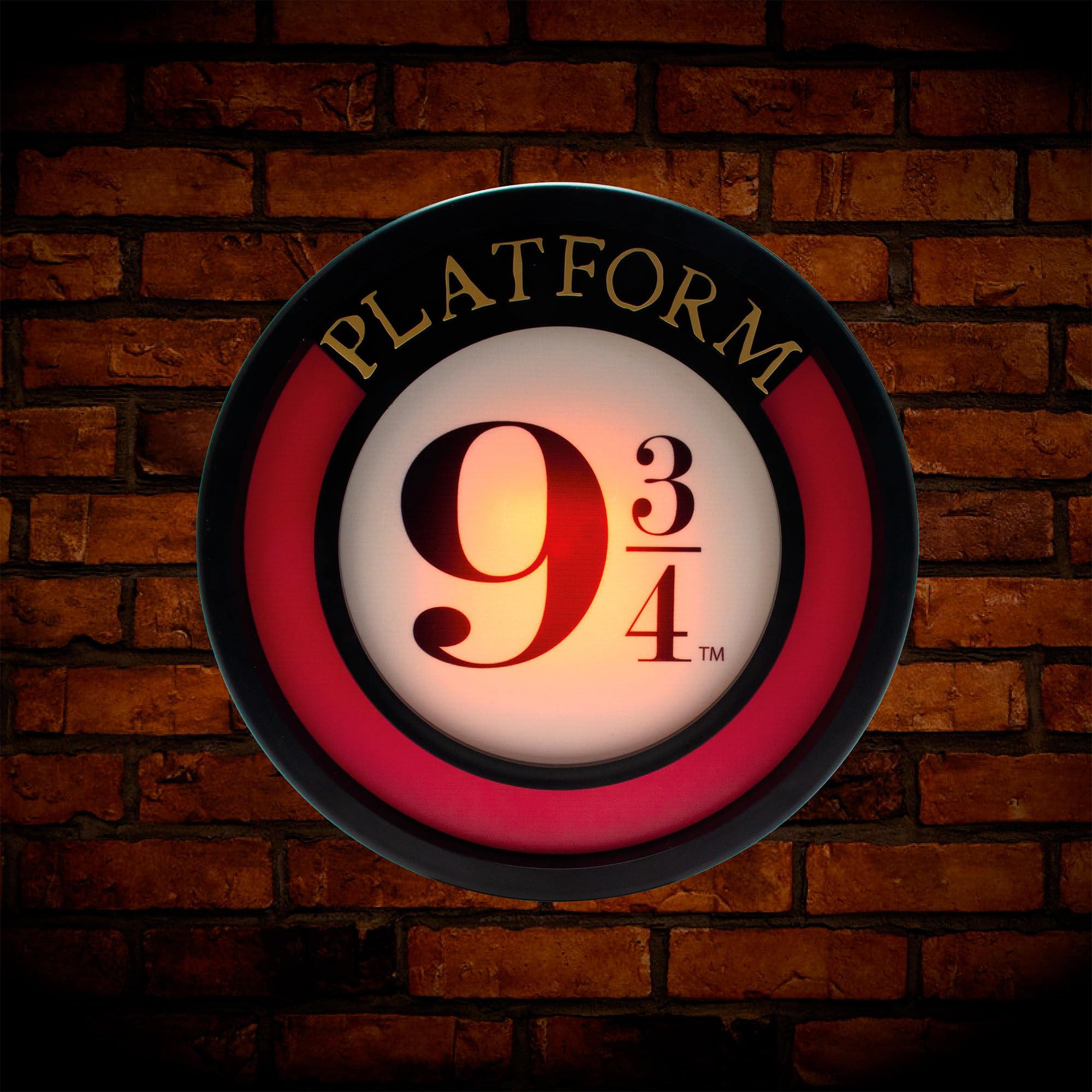 Blue Sky Studios Harry Potter Light Platform 9 3/4 LED Wall & Desk Lamp Hogwarts Collectible Gift, White Package - Image 2