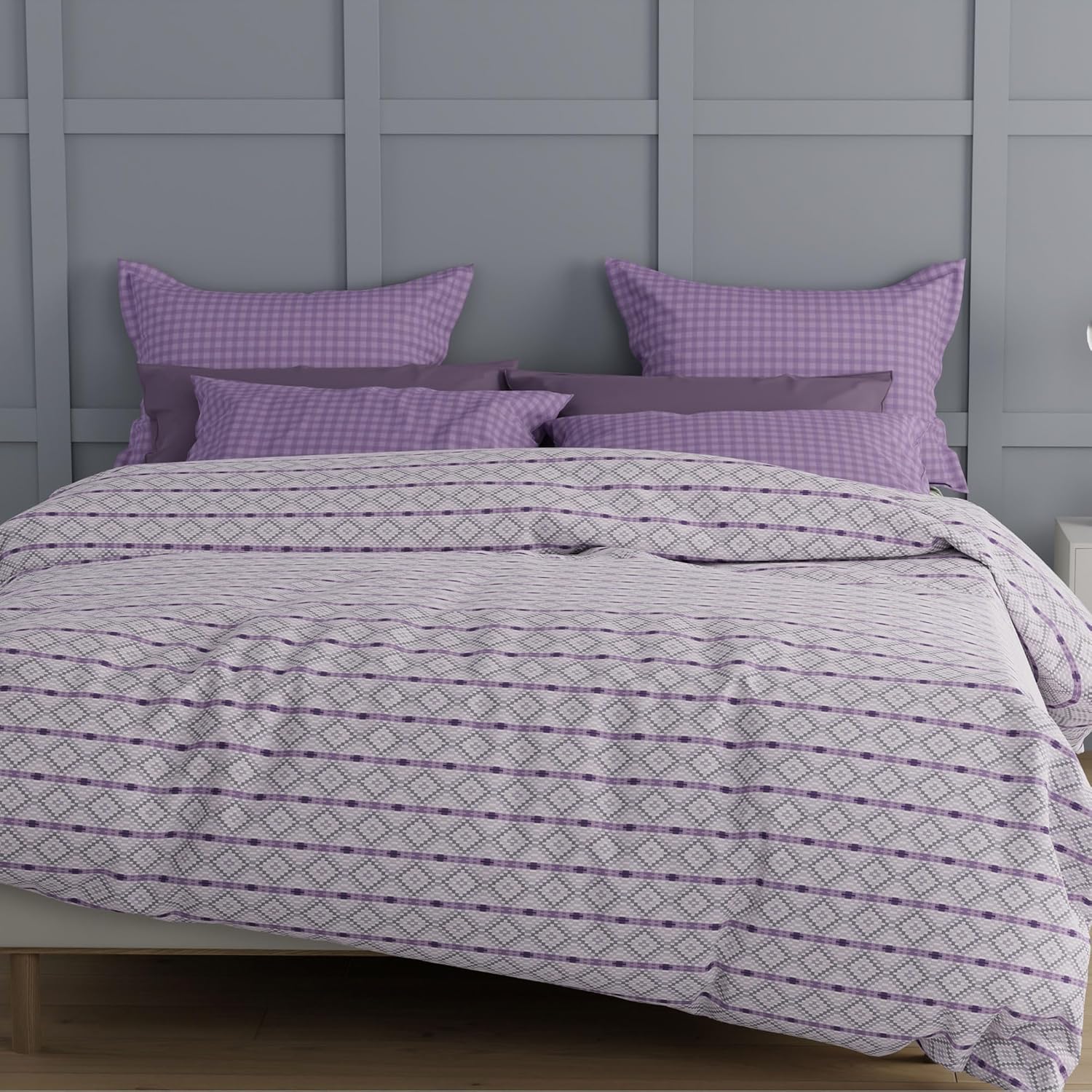 Trident Aroma Bedsheet Set, 144 Thread Count, 100 Cotton, King Size