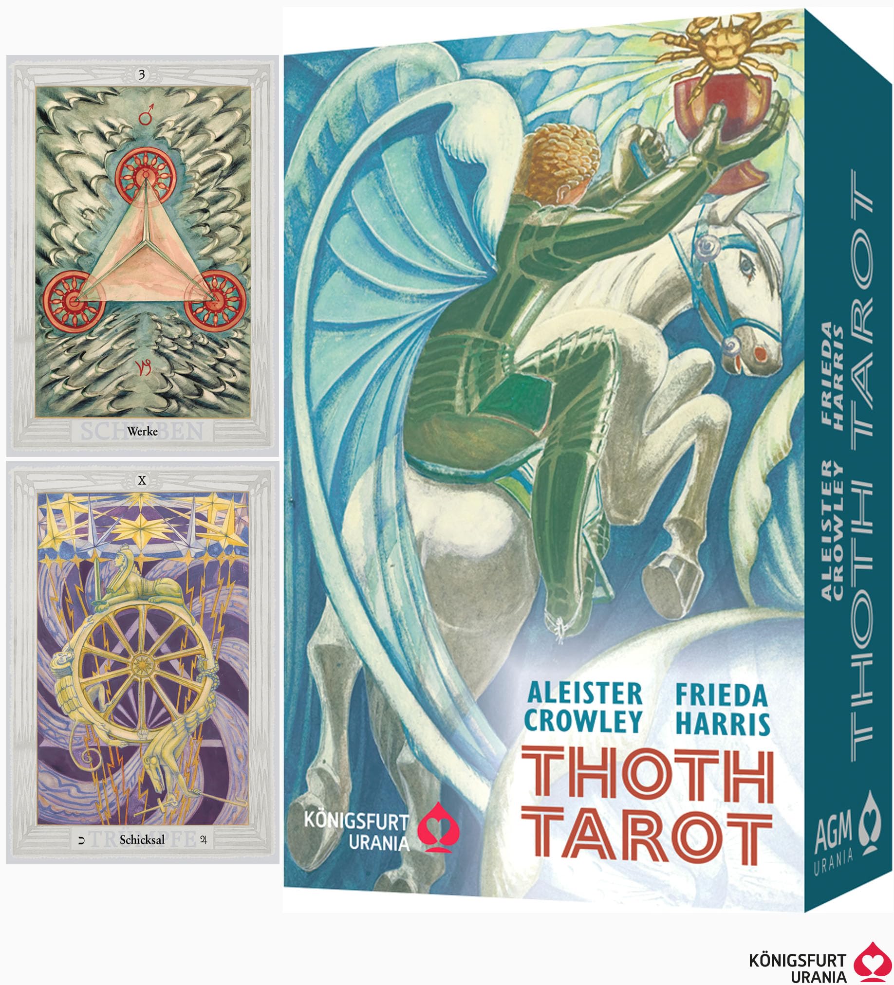 Aleister Crowley Thoth Tarot (Standard Ausgabe, Deutsch, DE): 78 Karten mit Anleitung