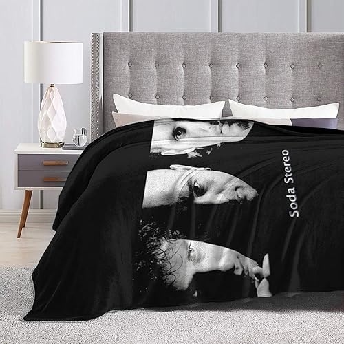 Miniatura 4 de Soda Stereo Blanket Flannel Super Soft Fleece Lightweight Throw Blanket for Bed Couch Sofa 40"X30"