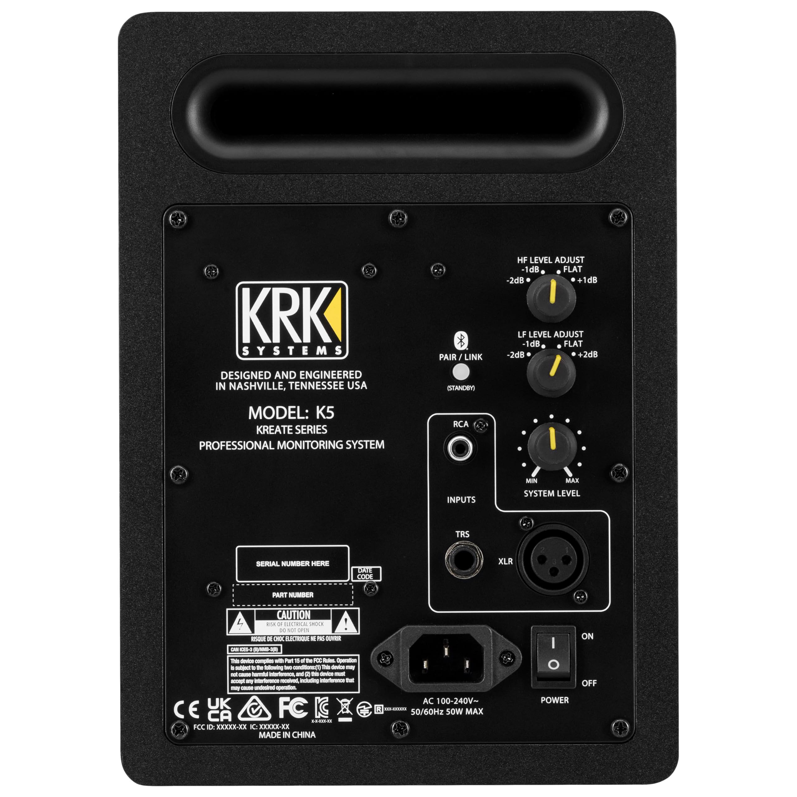 KRK Enceinte de Monitoring Kreate 5 (la pièce)