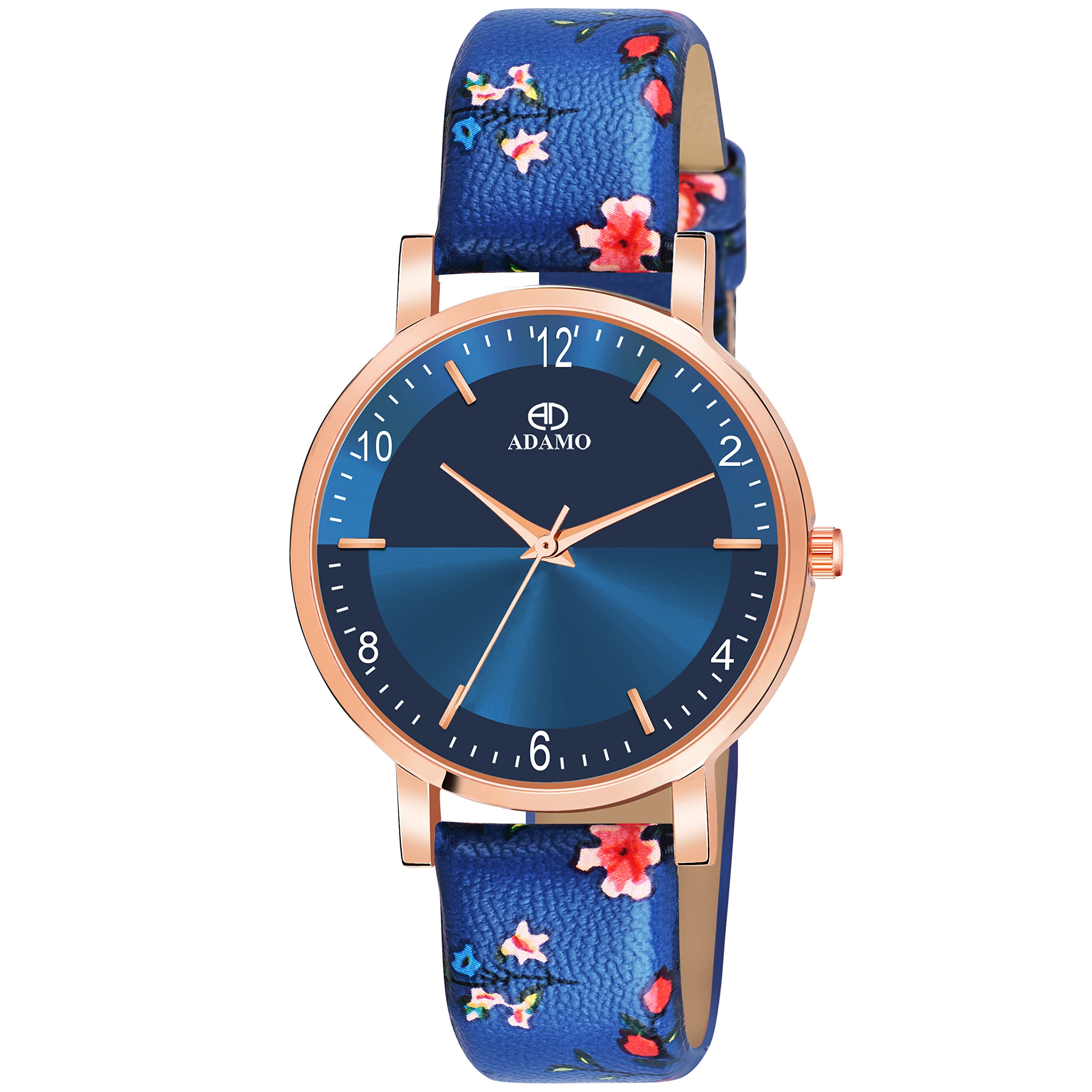 ADAMO Womens Designer Blue Dial Analog Watch - 868KBL05 (B09X5SJ8GN) Amazon Price History, Amazon Price Tracker