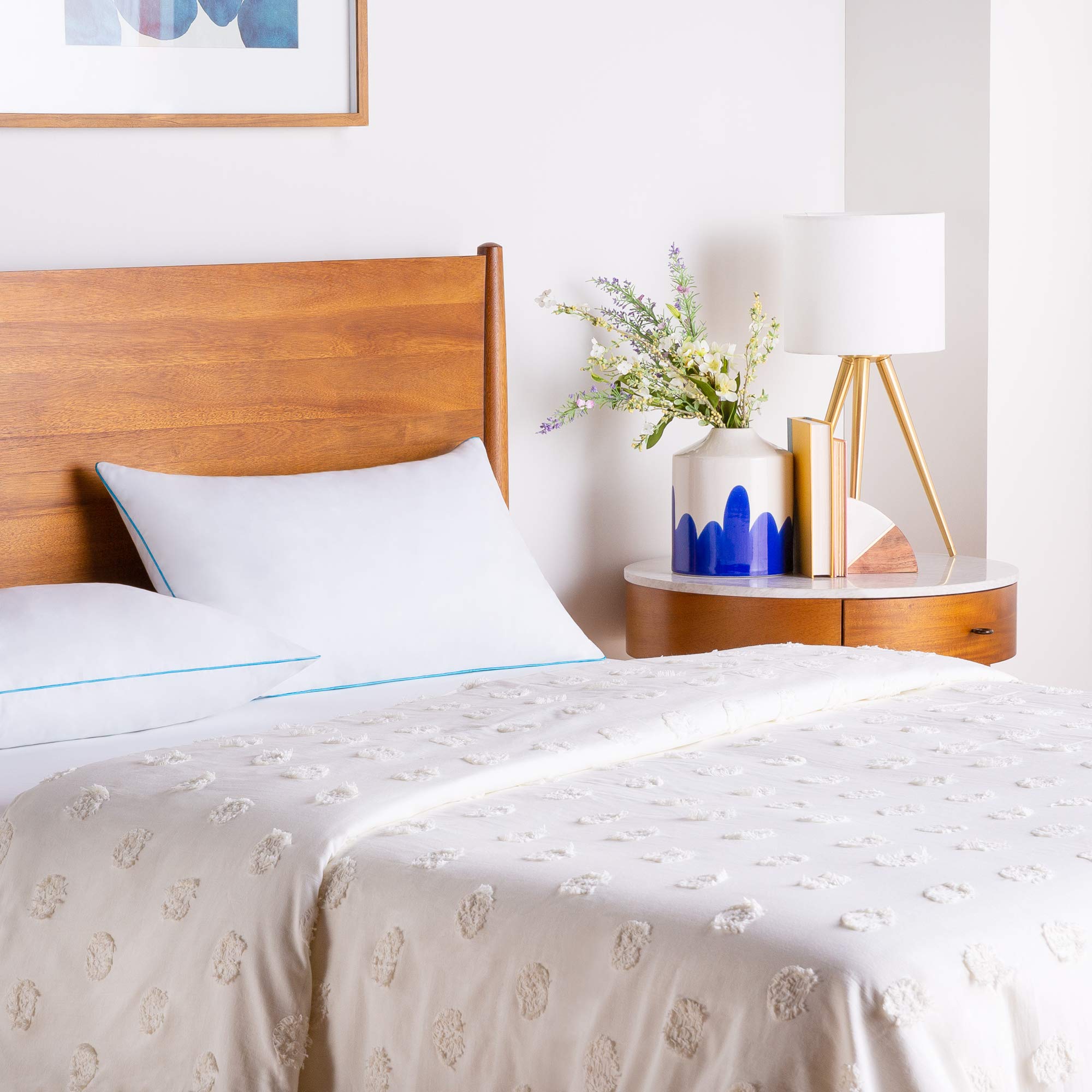 Linenspa Cuscino di fiocchi di memory foam, Set di 2