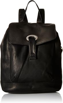 Piel Leather Large Oval Loop Backpack, Saddle, One Size