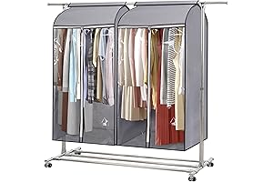 MISSLO Rolling Rack Covers for Storage