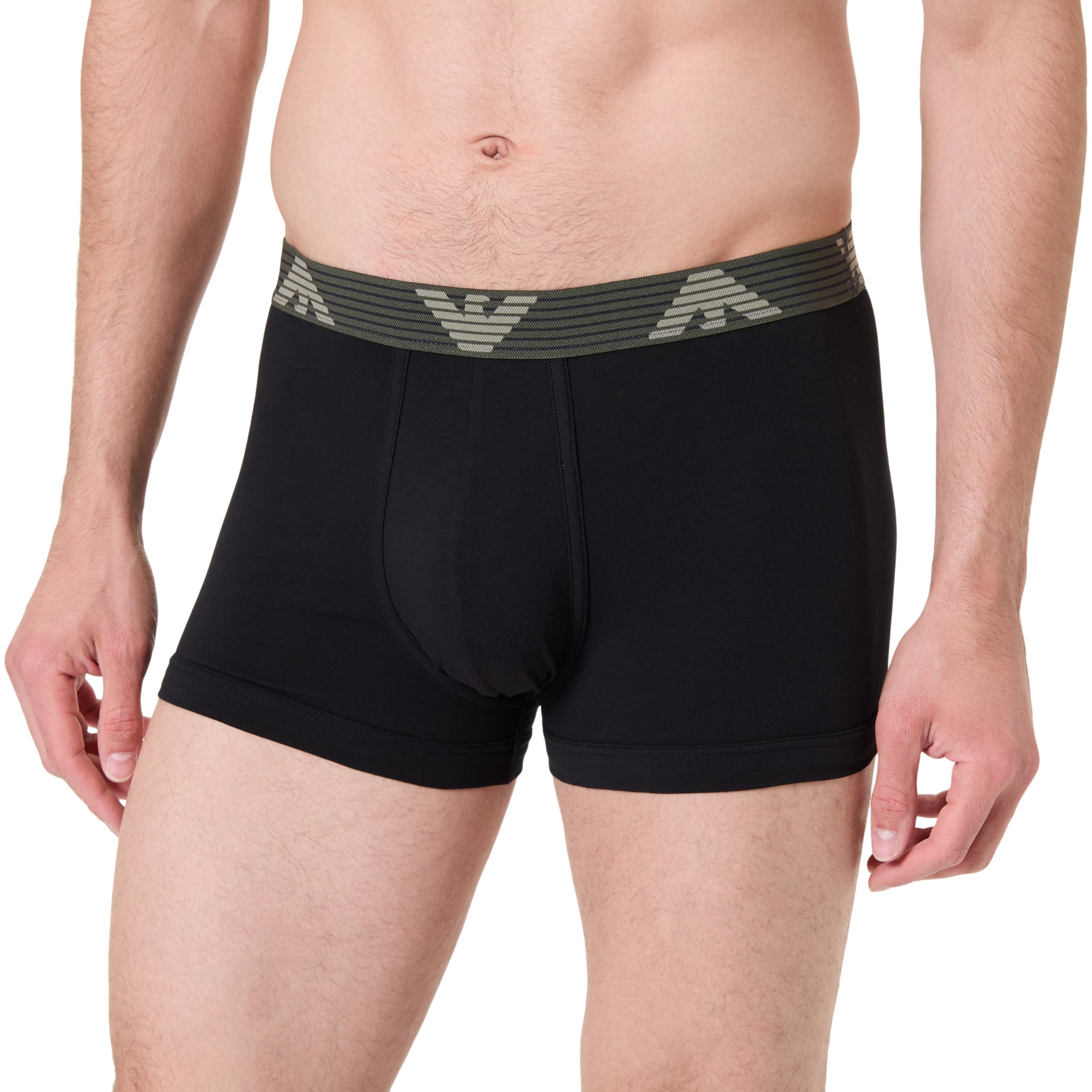 EMPORIO ARMANI Herren-Badehose, Schwarz, XL