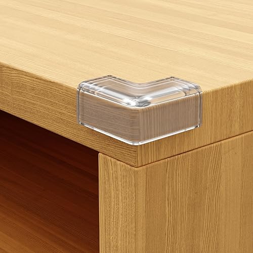 Miniatura 4 de Protectores de bordes y esquinas para muebles, cojín protector de PVC transparente de 20.4 pies, parachoques de 18 pies, 8 esquinas adhesivas