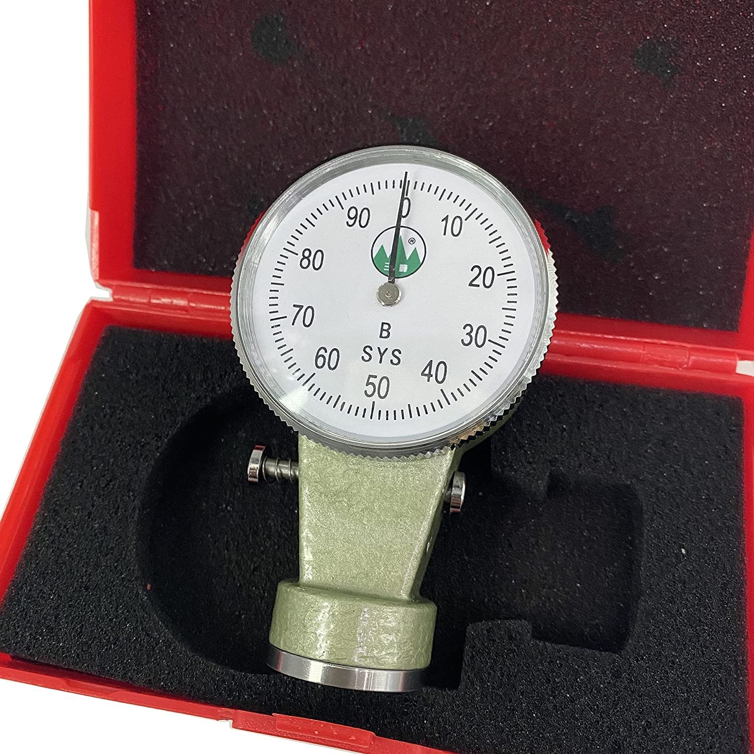 Sand Mould Surface Sclerometer Hardness Tester B Type Firmness Tester Wet Sand Mould Surface Hardness Testing Device with Maximum Load 980G Compression Stroke 2.50mm for Coarse Sand