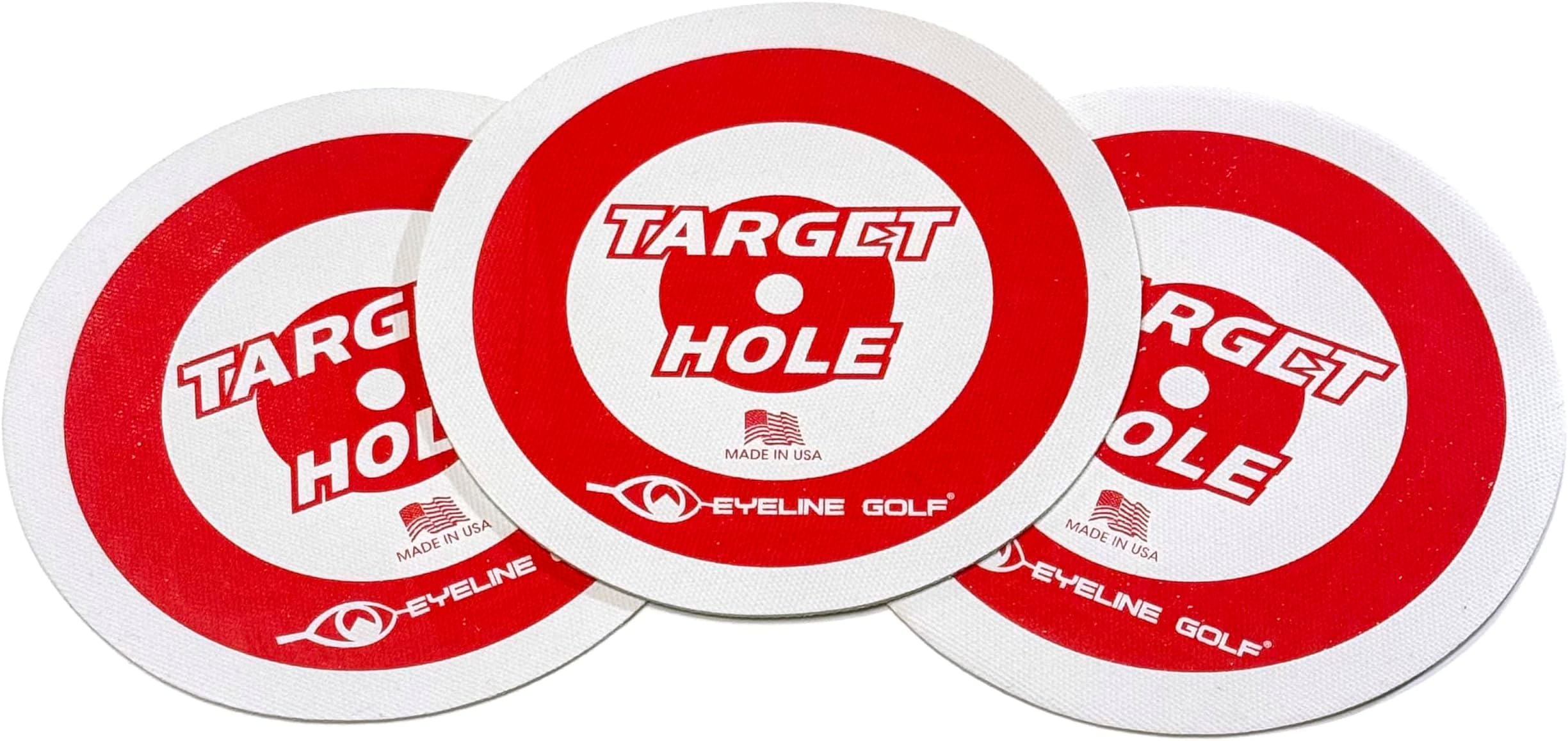 EyeLine Golf Target Circle as Training Aid – Ideal for Chipping and Pitching – Super Thin with Foldable Configurations. Bright Color Markings Easy Sighting. Made in USA