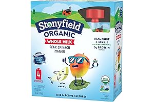 Stonyfield Organic Kids Whole Milk Yogurt Pouches: A Nutritious and Convenient Treat
