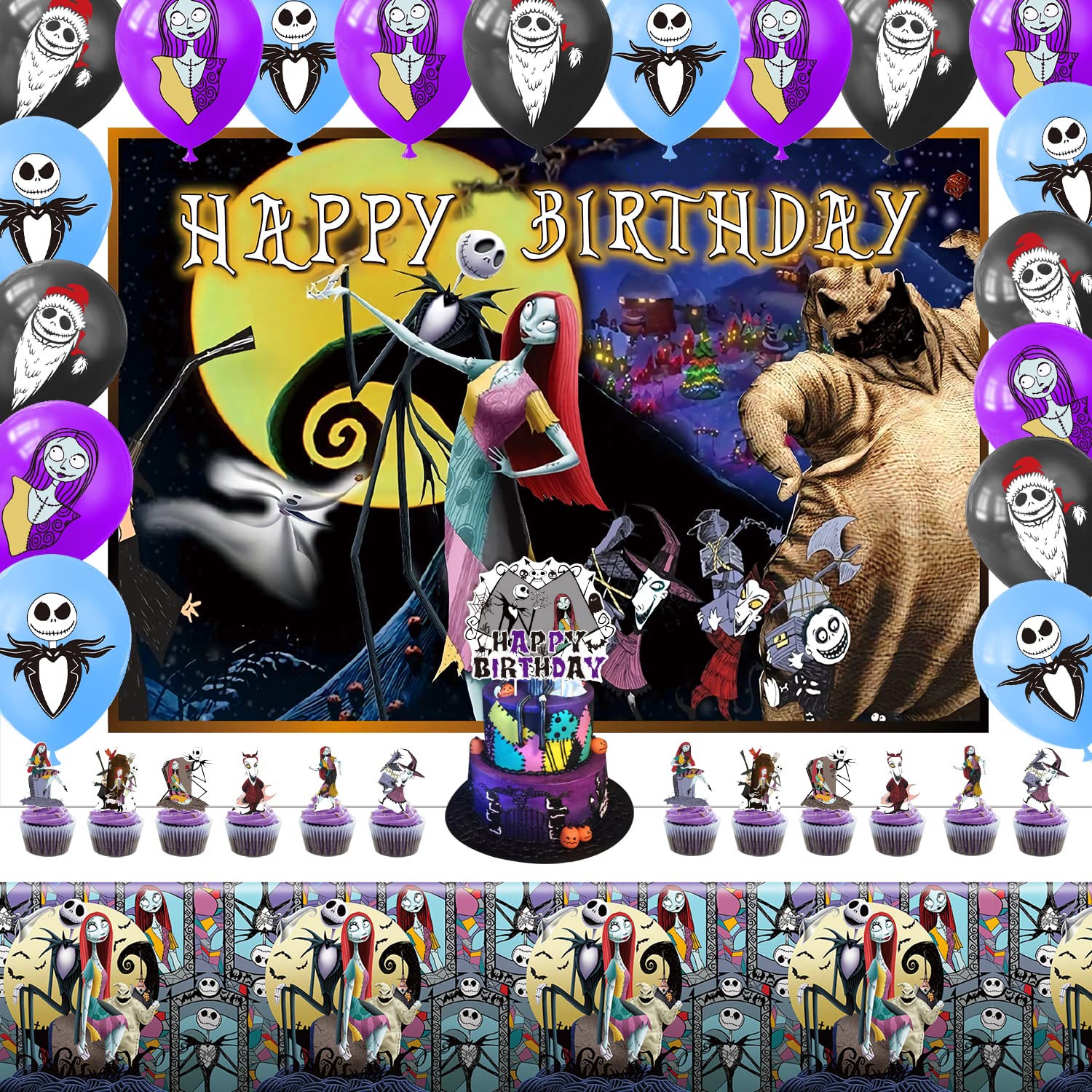 Buy Nightmare Before Christmas Party Decorations Halloween Theme Party