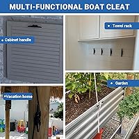 Vista 6 de Tacos de nailon negro para kayak, 3 pulgadas, 4 pulgadas, 5 pulgadas, 6 pulgadas, 8 pulgadas