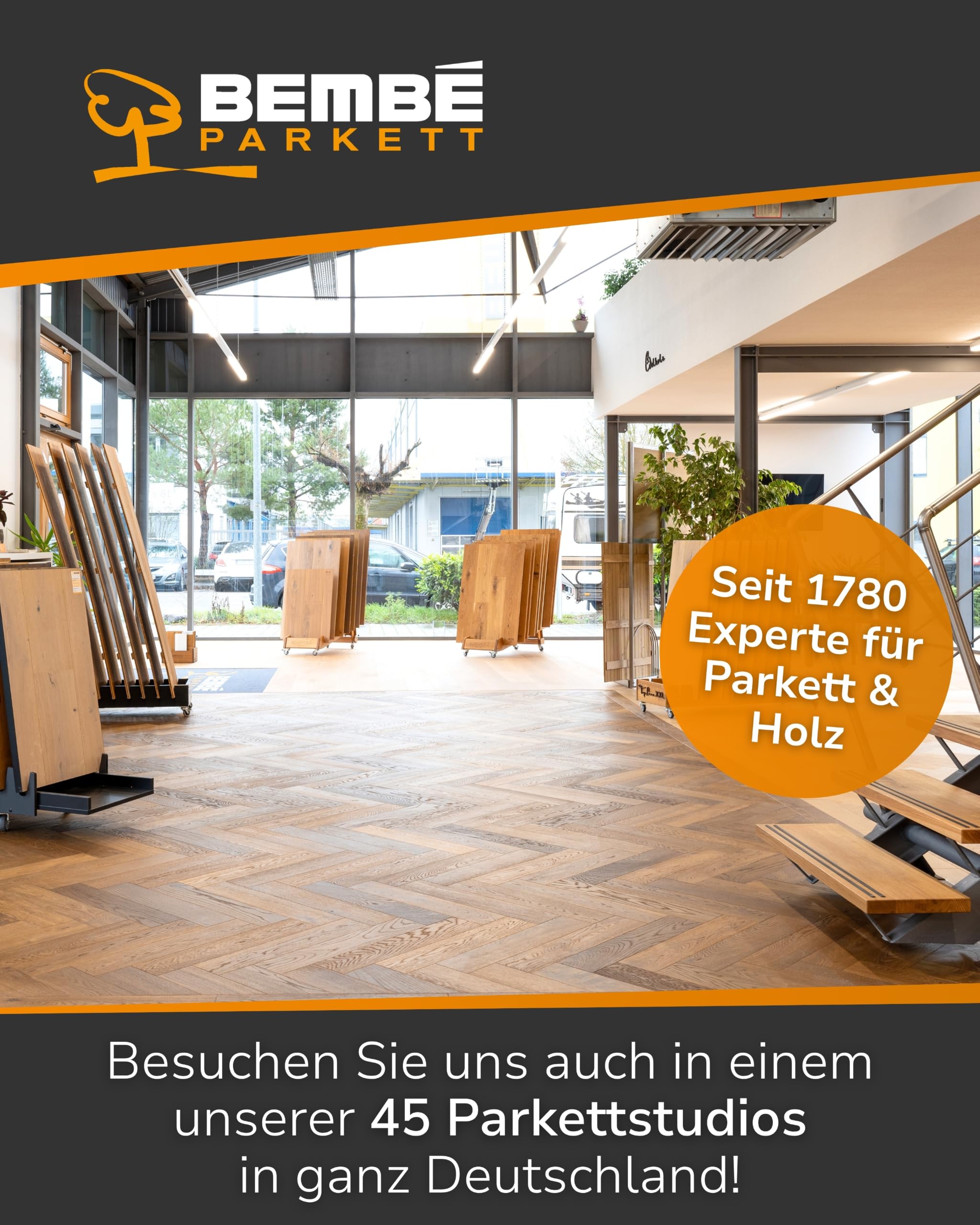 Bembé Parkett Pflege Set I Bembal glänzend 2L + Neutralreiniger 1L I Parkettpflege für versiegeltes Parkett reinigt & schützt I Bodenreiniger pH neutral & streifenfrei I wasserabweisender Pflegefilm